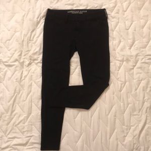 Black super stretch American Eagle Jeggings